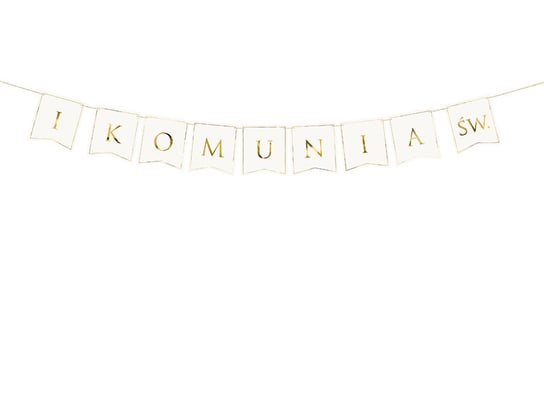 Baner I Komunia Św., 15x133cm PartyDeco