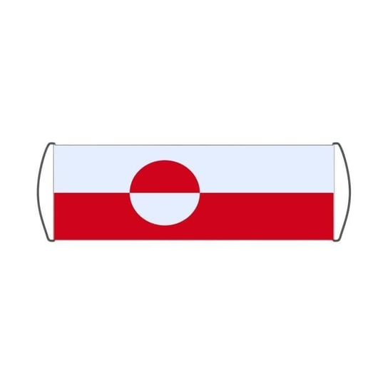 Baner przewijany z flagą Grenlandii 17x50cm Inna marka