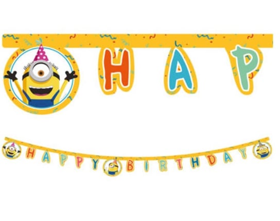 Baner Urodzinowy Minionki - Minions Party, Happy Birthday Inna marka