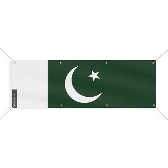 Baner z flagą Pakistanu 8 oczek 150x450 cm Inny producent (majster PL)