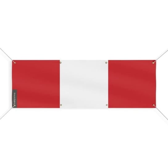 Baner z flagą Peru 8 oczek 190x570 cm Inny producent (majster PL)