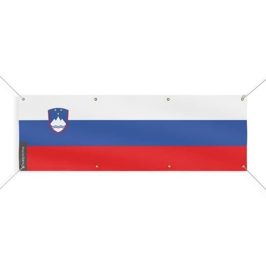 Baner z flagą Słowenii 8 oczek 60x180 cm Inny producent (majster PL)