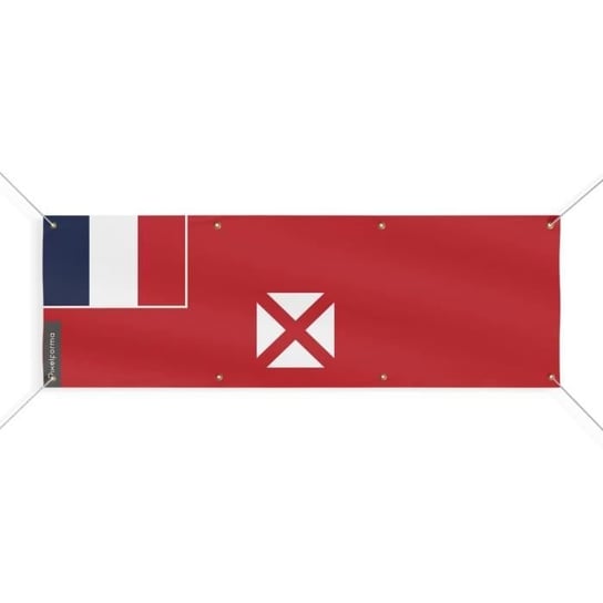 Baner z flagą Wallis i Futuna 8 oczek 200x600 cm Inny producent (majster PL)