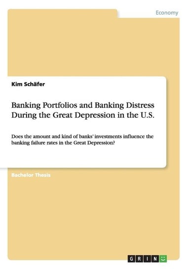 Banking Portfolios and Banking Distress During the Great Depression in the U.S. Schäfer Kim