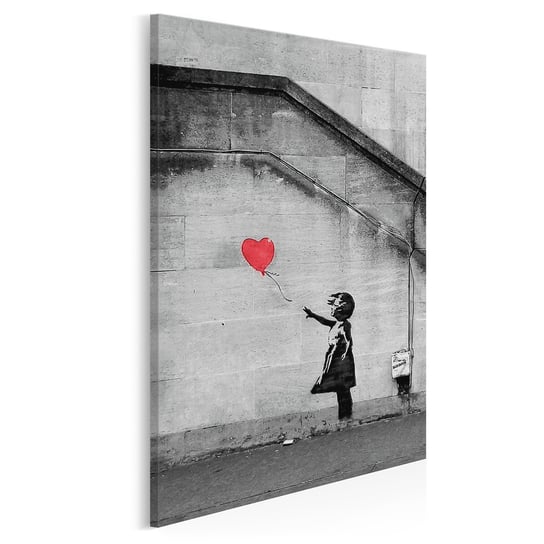 Banksy - Dziewczynka - nowoczesny obraz na płótnie - 50x70 cm VAKU-DSGN Nowoczesne obrazy