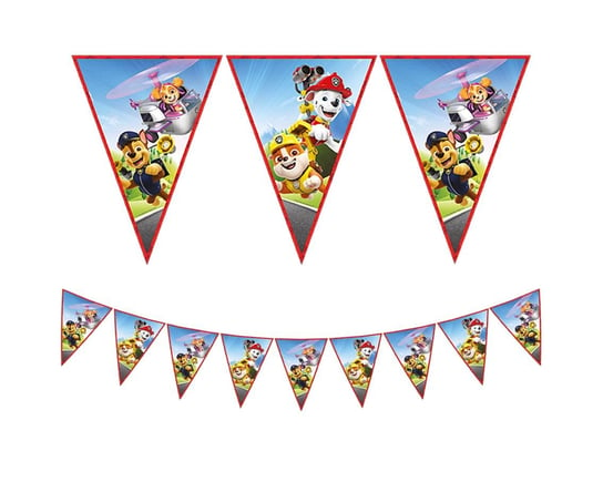 Banner Paw Patrol Rescue Heroes, flagi (papier FSC) Inna marka