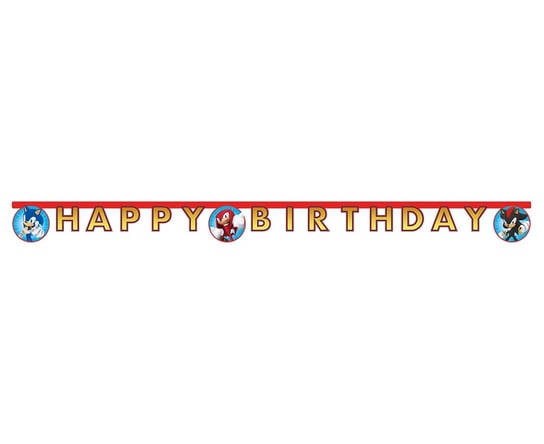 Banner Sonic - Happy Birthday Procos