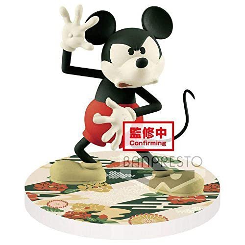 Banpresto BP16404 Figura Q Posket Mickey Mouse Touch! Japonizm (wersja B) Postacie Disneya, wielokolorowe Banpresto