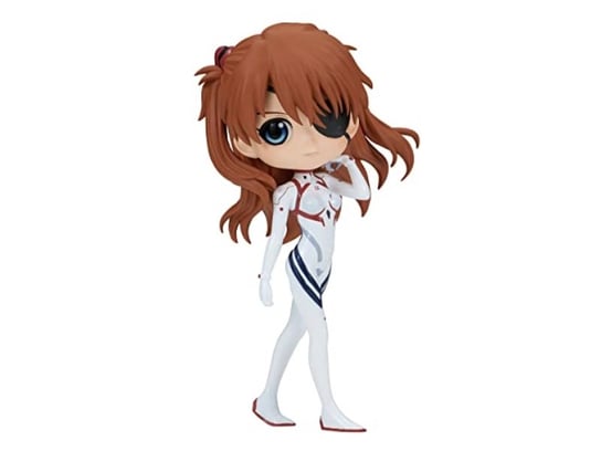 Banpresto Q Posket Figure Asuka Shikinami Langley Evangelion: 3.0+1.0, Plugsuit Style 14 cm BP88483 Multi-Coloured Inna marka