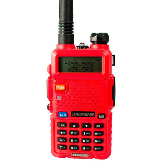 Baofeng UV-5R 5W dwupasmowy radiotelefon (duobander) 2m + 70cm w kolorze czerwonym Catalpa Wholesale Distributing Co.
