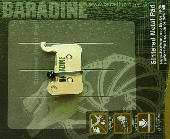 Baradine, Okładziny do hamulców tarczowych, DS-17 S, rozmiar uniwersalny Baradine