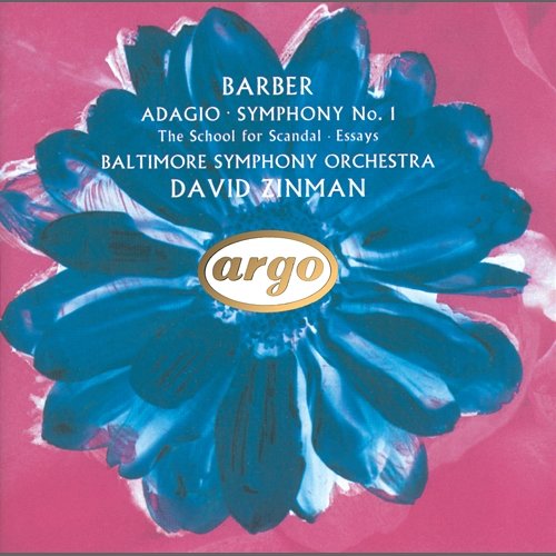Barber: Adagio; Symphony No.1 etc. Baltimore Symphony Orchestra, David Zinman