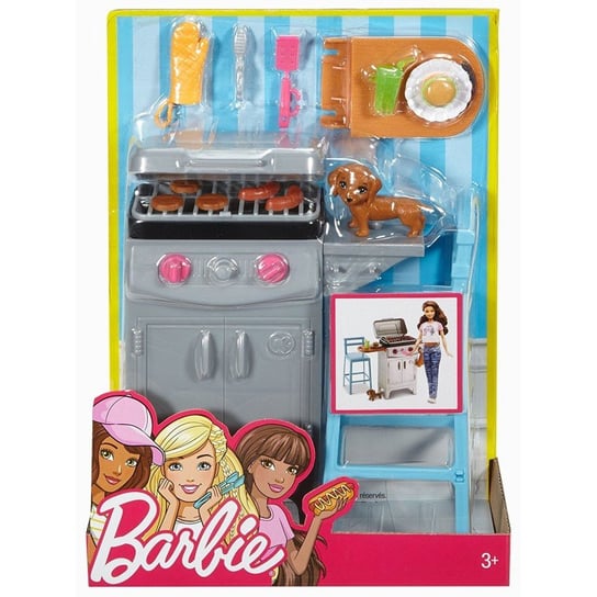 Barbie, akcesoria wypoczynkowe Zestaw do grilla Barbie