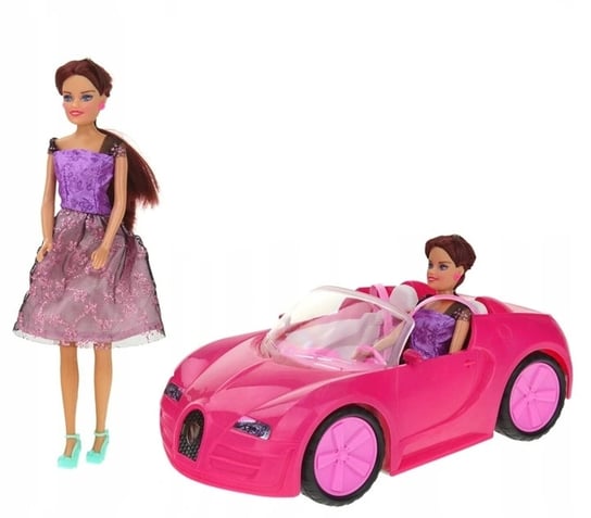 Barbie, auto dla lalek Kabriolet z lalką SuperZabaweczki
