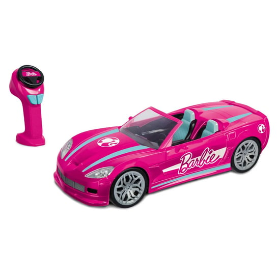 BARBIE Auto R/C Zdalnie sterowany różowy kabriolet Barbie