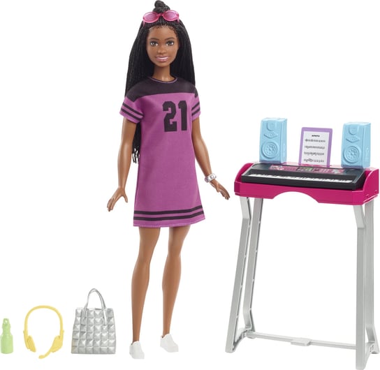 Barbie, Big City Big Dreams Lalka Brooklyn + Studio Nagrań, Zestaw Mattel
