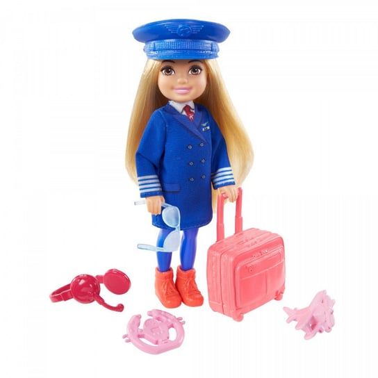 Barbie Chelsea Możesz być Kariera Lalka Pilotka Blond włosy Barbie