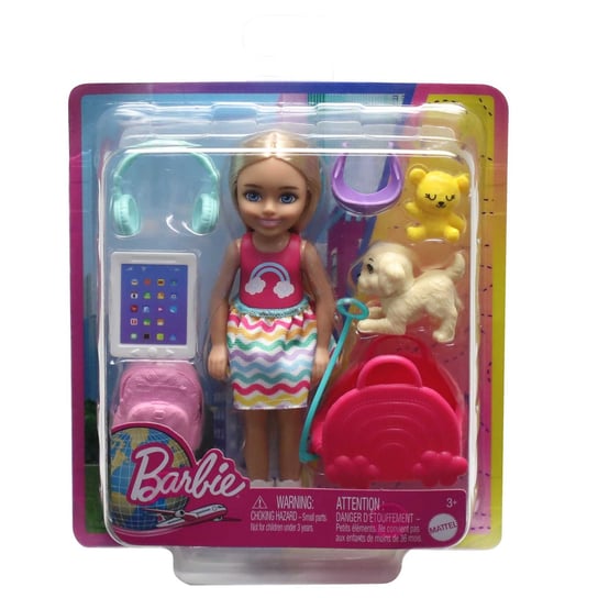 Barbie Chelsea w podróży Lalka, HJY17 Barbie