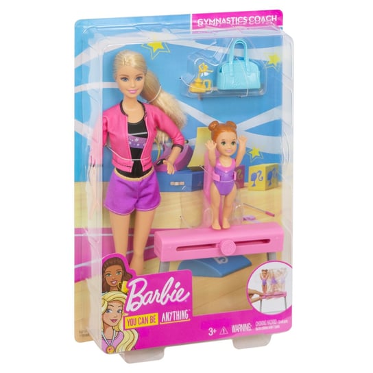 Barbie, Coach Dolls & Playset, lalki Gimnastyczki Barbie