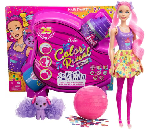 Barbie Color Reveal lalka niespodzianka + 25 akcesoriów Mattel