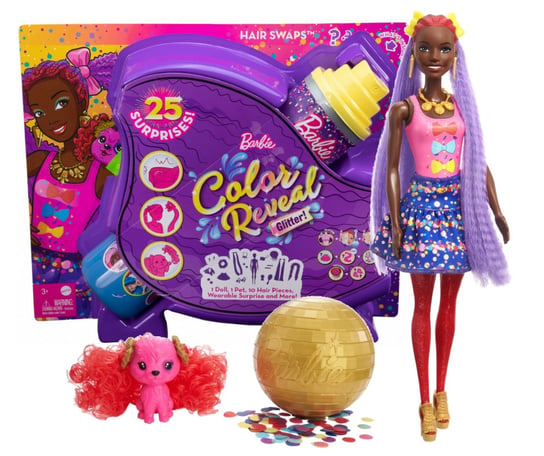 Barbie Color Reveal lalka niespodzianka + 25 akcesoriów Mattel
