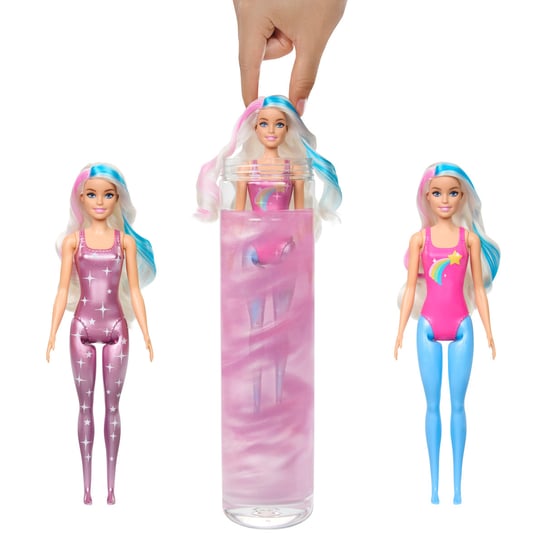 Barbie Color Reveal, lalka, Seria Galaktyczna Tęcza, Hjx61 Barbie