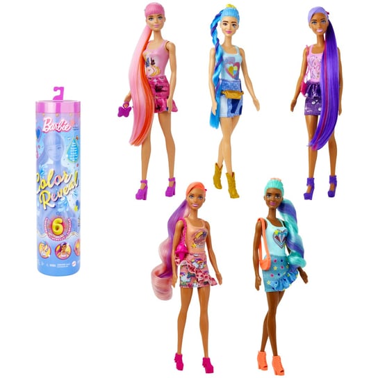 Barbie Color Reveal, lalka, Seria Totalny Dżins, Hjx55 Barbie