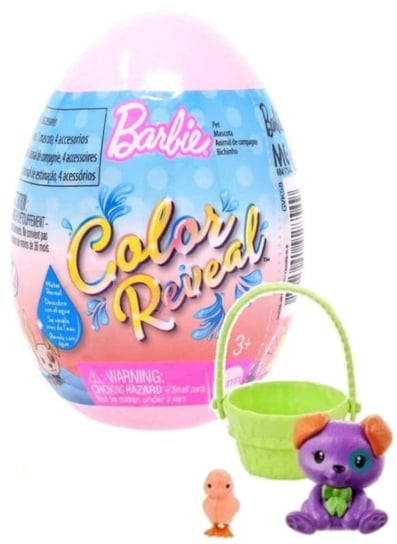 Barbie  Color Reveal Pet Zwierzak Jajko Niespodzianka - Zmiana Koloru Mattel