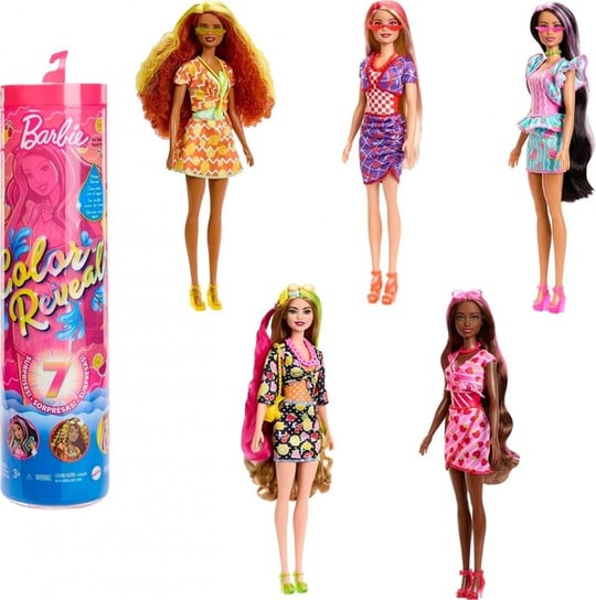 Barbie Color Revell, Słodkie Owoce Lalka, HJX49 Mattel