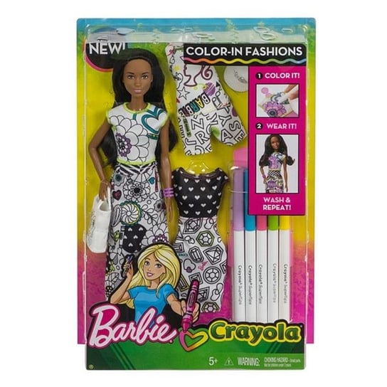 Barbie Crayola, lalka Kolorowa moda, FPH91 Barbie