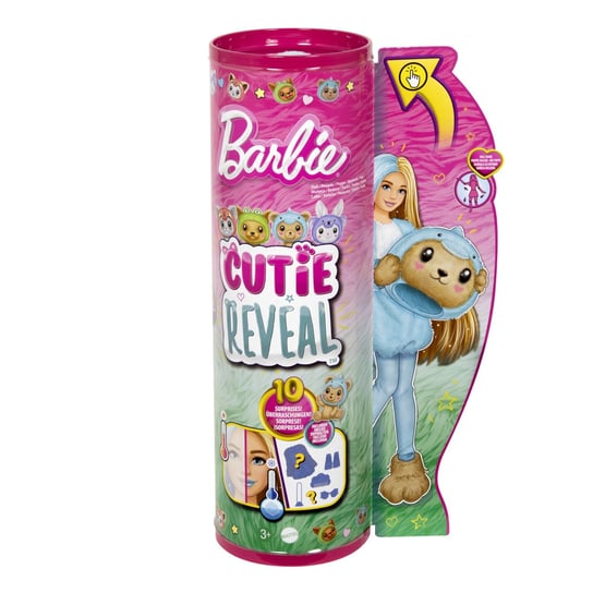 Barbie Cutie Reveal Lalka Miś-Delfin Seria KostiuMalezja Zwierzaczki Mattel