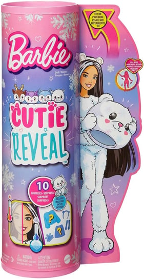 Barbie Cutie Reveal Lalka Seria 3 Zimowa kraina Miś polarny Barbie