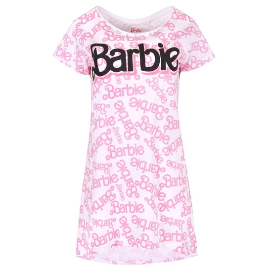 Barbie Damska Koszula Nocna Biała, Luźna, Bawełniana sarcia.eu