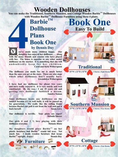 Barbie Dollhouse Plans Book One Dennis Day