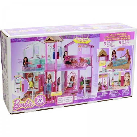 Barbie, domek dla lalek Miejski, zestaw, DLY32 Barbie
