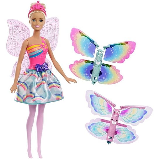 Barbie, Dreamtopia, lalka Wróżka Latające Skrzydełka, FRB08 Barbie