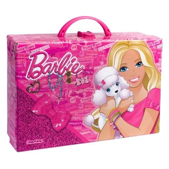 Barbie, Duży kuferek kartonowy Barbie