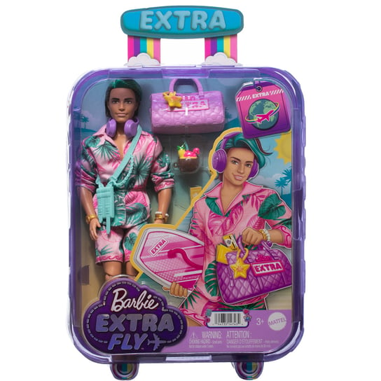 Barbie Extra Fly, lalka, Ken plażowy, Hnp86 Barbie