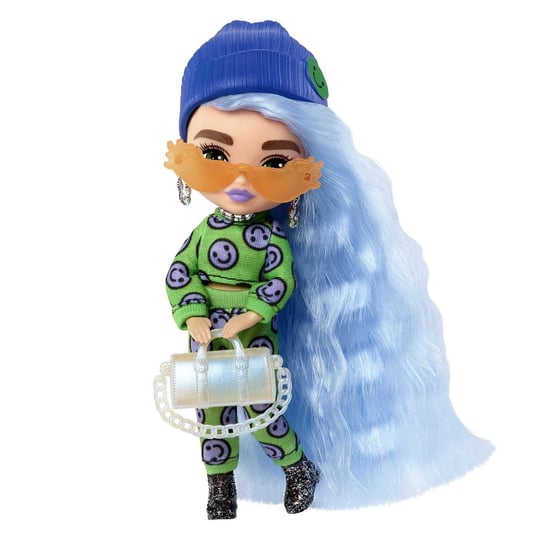 Barbie Extra Fly Minis, lalka, Zielony kombinezon/Jasnoniebieskie włosy Barbie