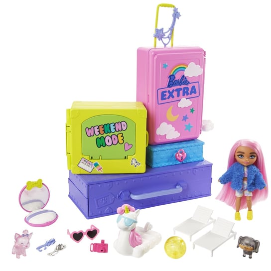 Barbie Extra + Mała lalka + zwierzątka - HDY91 Barbie