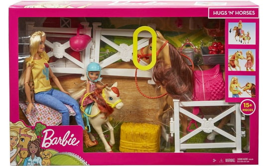 Barbie Farma Stajnia Stadnina Koń Konik Koniki barbie i chelsea GLL70 Barbie