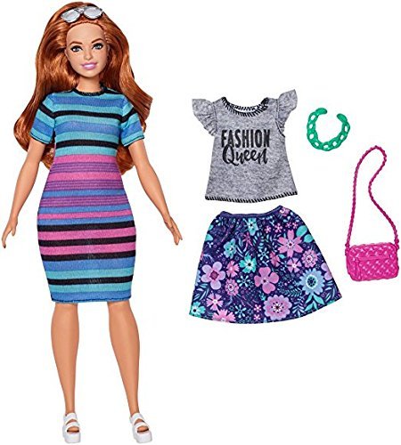 Barbie Fashionistas, lalka i ubranka, FJF67/FJF69 Barbie