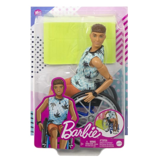 Barbie Fashionistas, lalka, Ken na wózku, Hjt59 Wb2 Barbie
