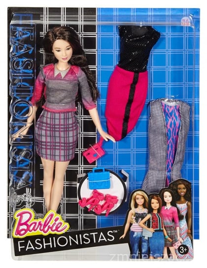 Barbie Fashionistas, lalka z ubrankami Chic with a Wink Barbie