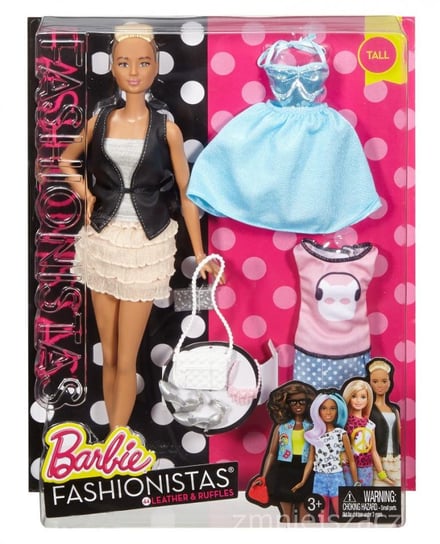 Barbie Fashionistas, lalka z ubrankami, DTF07 Barbie