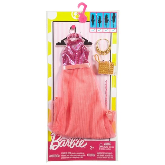 Barbie Fashionistas, Modne kreacje, sukienka Evening Glam Barbie