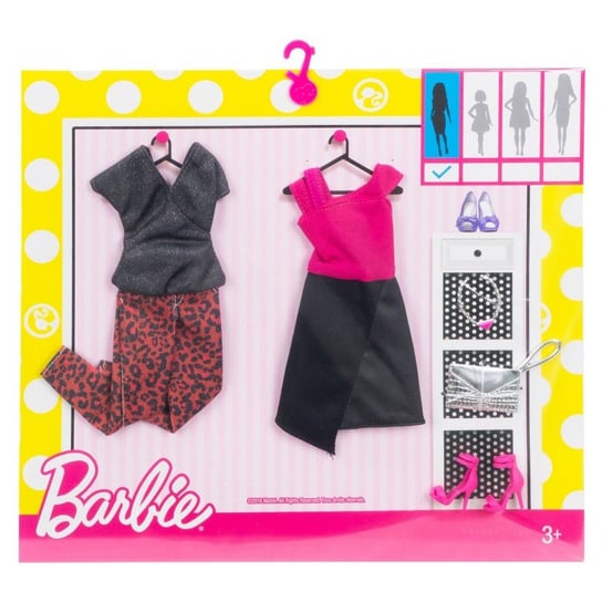 Barbie Fashionistas, ubranko Edgy 2-pak i akcesoria Barbie