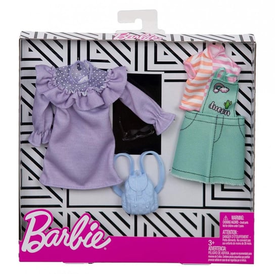 Barbie, Fashions, ubranka z akcesoria dla lalek 2-pak, FYW82/FXJ64 Barbie