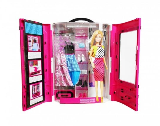 Barbie, garderoba dla lalek z walizeczką, DPP71/DMT57 Barbie