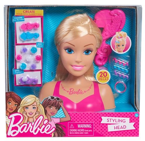 Barbie, głowa do stylizacji, blond Barbie